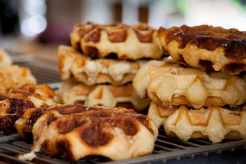 Belgium Waffels Stacked