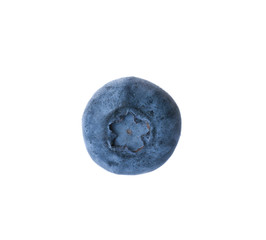 Fresh ripe blueberry on white background. Organic berry