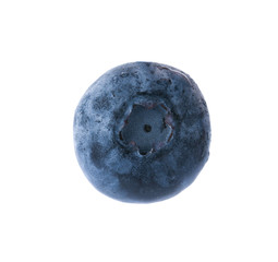 Fresh ripe blueberry on white background. Organic berry