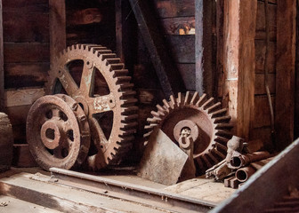 Fototapeta na wymiar Large gears