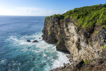 Fototapeta na wymiar Uluwatu Cliffs in Bali, Indonesia