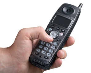 Hand Dialing a Number on a Wireless Telephone