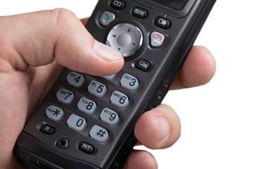 Hand Dialing a Number on a Wireless Telephone