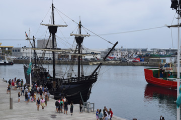  Reproducción de un antiguo Galeón.