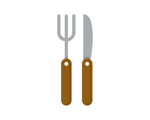 Cutlery illustrator image vector icon logo