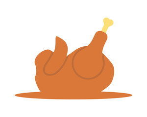  roast chicken image vector icon logo