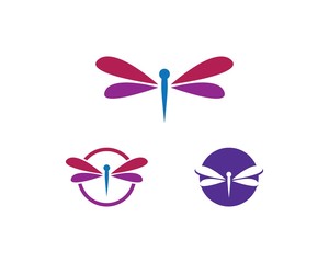 Dragonfly logo vector
