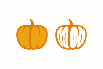 pumpkin icon symbol vector illustration
