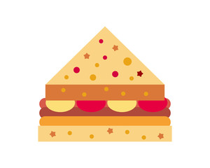 Sandwich image vector icon logo
