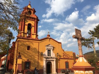San Sebastian Churh, in Bernal, Queretaro, Mexico