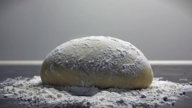 pizza dough rising time-lapse