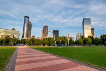 Centennial Olympic Park at Golden Hour