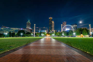 Blue Hour from the Centennial Olympic Park
