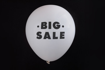 Black Friday Sale white ballons