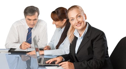 Portrait of Business People Working