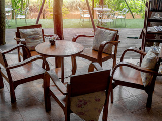 Wooden table set