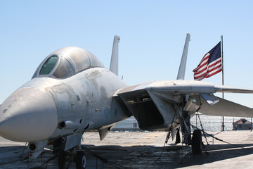 Old Tomcat on a carrier deck
