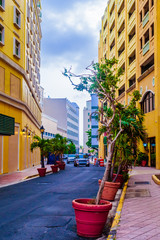 Colorful building San Juan Puerto Rico - obrazy, fototapety, plakaty