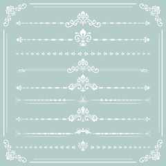 Vintage Set of ector Horizontal Elements