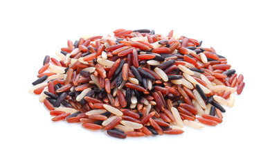 Organic rice, Mixed rice and texture for background