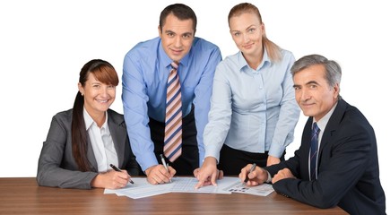 Portrait of Businesspeople Working