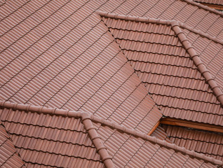 Obraz na płótnie Canvas Tile roof texture background