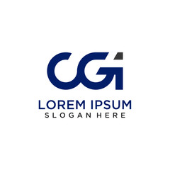 Letter CGI logo design