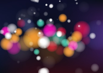 Fototapeta premium Colorful background with defocused lights. Vector Illustration
