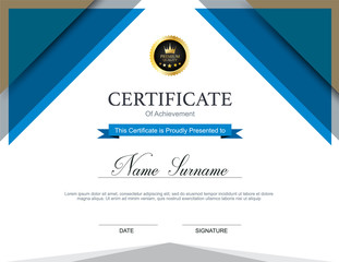Vector certificate template