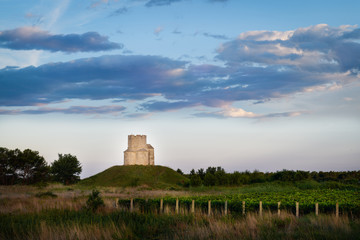 Medieval stone church of St. Nicholas Sveti Nikola near Nin, Dalmatia, Croatia