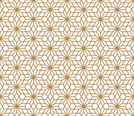 Seamless pattern based on Japanese ornament Kumiko