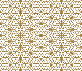 Seamless pattern based on Japanese ornament Kumiko