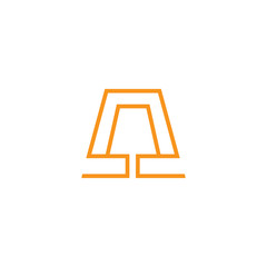 Stand Lamp decorative logo template