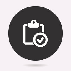 Survey - vector icon. Illustration isolated. Simple pictogram.