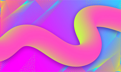 Geometric abstract background. Liquid background, Gradient fluid shapes. Trendy multicolor futuristic backdrop, Vector digital design Eps10