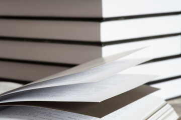 Nahaufnahme von B&uuml;chern