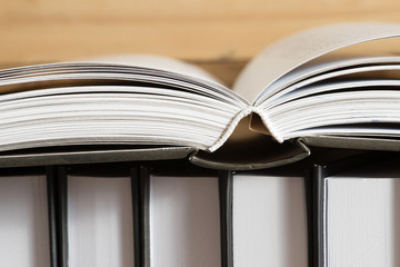 Nahaufnahme von Büchern