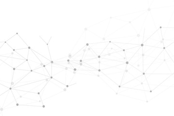 Abstract connecting dots, Polygonal background, technology design, vector illustrator