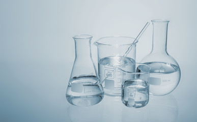 Science and medical glassware and test tube, Chemical laboratory