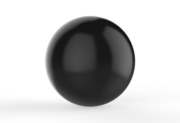 Colorful glossy candy ball on white background, 3d illustration