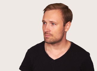 Fototapeta premium portrait of sad man