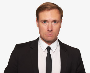 portrait of a businessman looking at camera