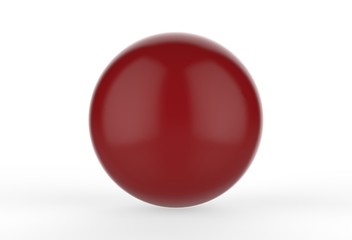 Colorful glossy candy ball on white background, 3d illustration