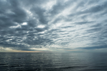 Obraz premium Calm gulf of Riga, Baltic sea.