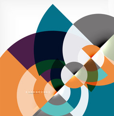 Fototapeta premium Modern circle abstract background