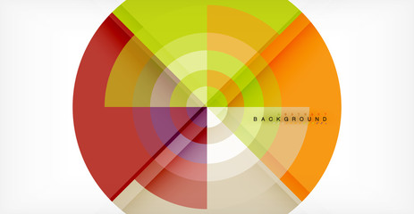 Fototapeta premium Wektorowy okręgu abstrakta tło