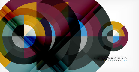 Vector circle abstract background