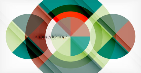 Vector circle abstract background