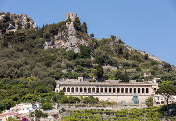 Obraz premium View of Amalfi. Amalfi is a charming resort town on the scenic Amalfi Coast of Italy.