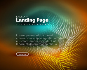 Neon glowing background for landing page